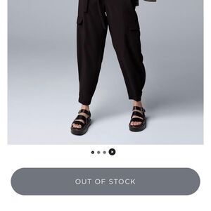 Simply Vera Vera Wang Black Jogger Pants